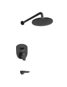 Epuyén Juego Monocomando para Bañera y Ducha Negro – FV 0106/L2-NG